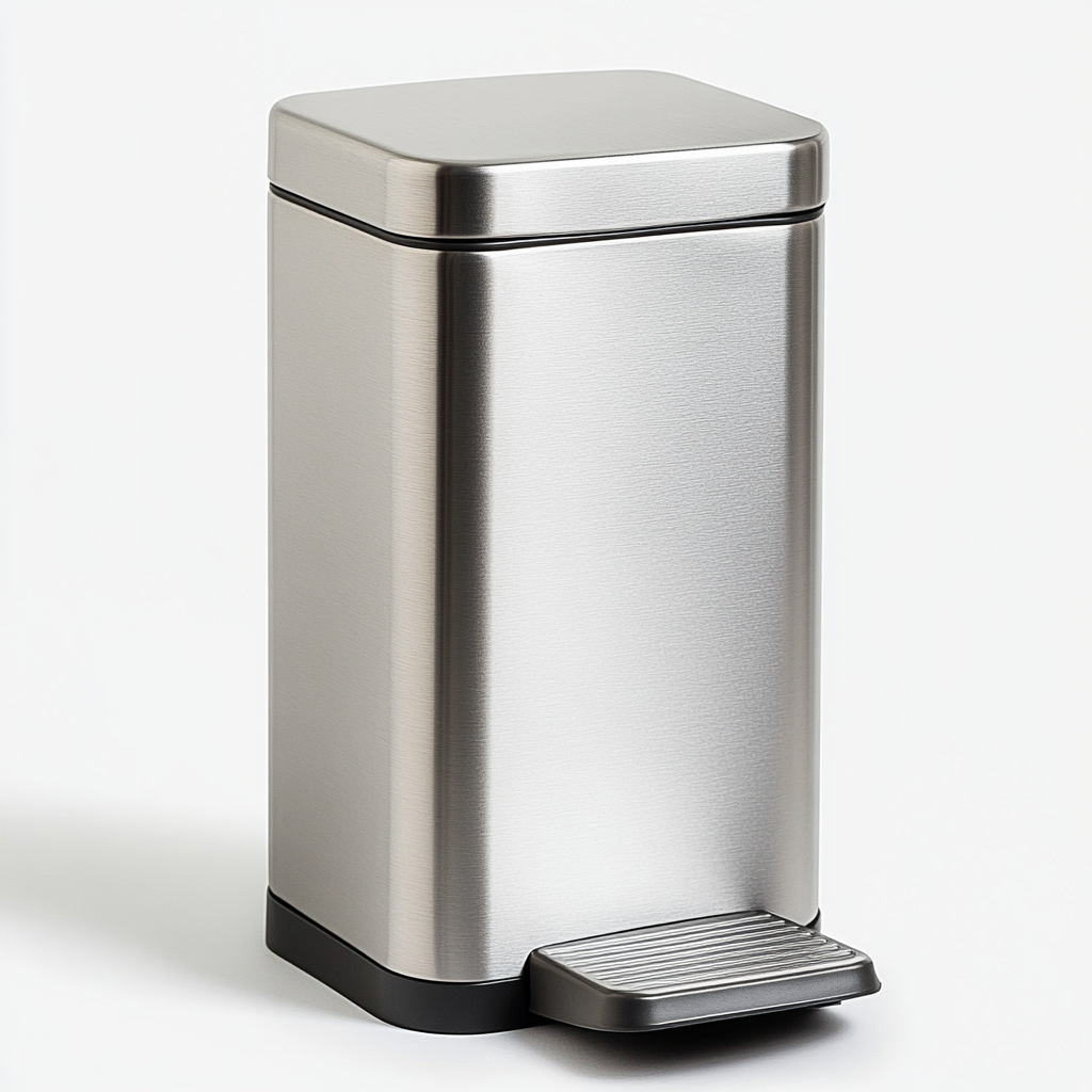 Hikmfg Slim Space-Saving Step Trash Can (10L)