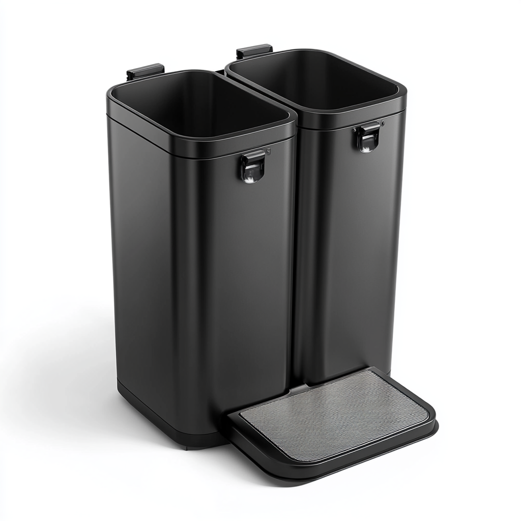 Hikmfg Dual Compartment Recycling Bin (60L)