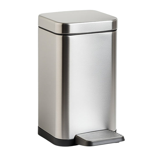 Hikmfg Slim Space-Saving Step Trash Can (10L)