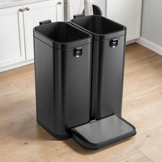 Hikmfg Dual Compartment Recycling Bin (60L)